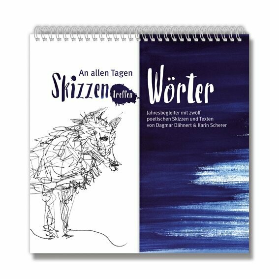 Jahresbegleiter - Skizzen treffen Wörter