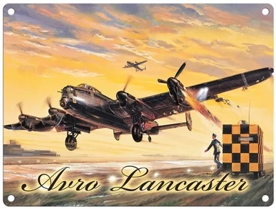 Mini Metal Sign - Avro Lancaster