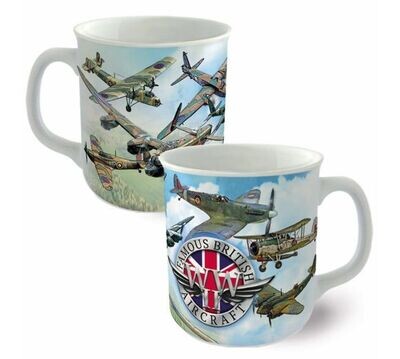 Famous British Aircraft WWII Coffee Mug