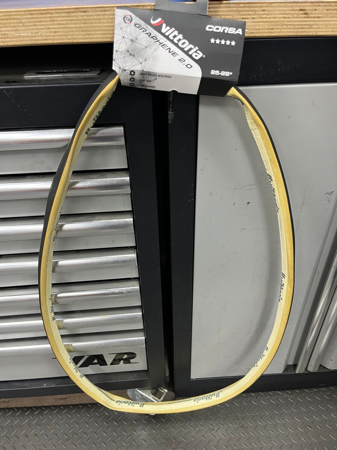 Boyau VITTORIA Corsa Graphene 2.0 Flancs beiges