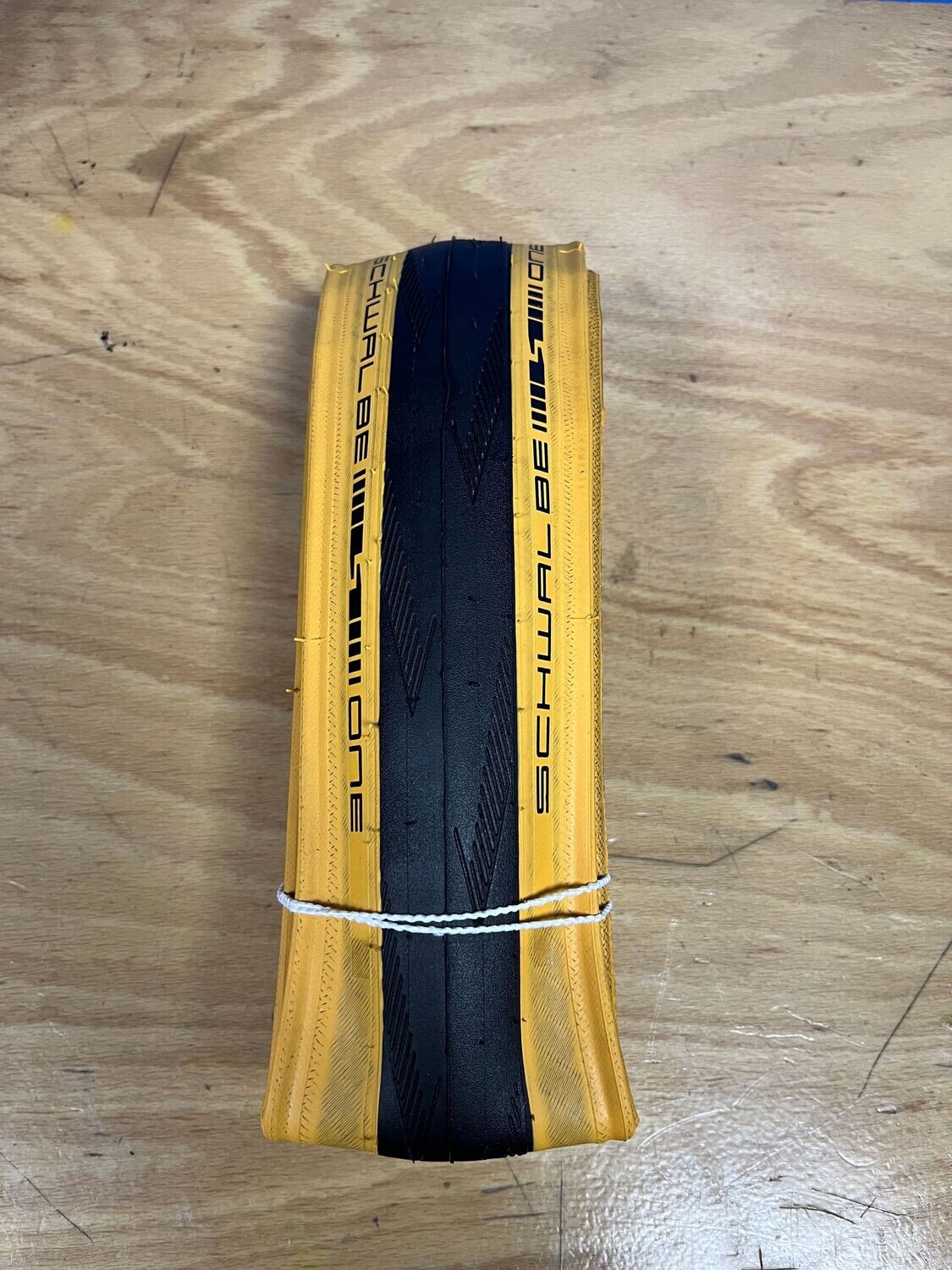 Pneu Route SCHWALBE One Tubeless Ready flanc beige