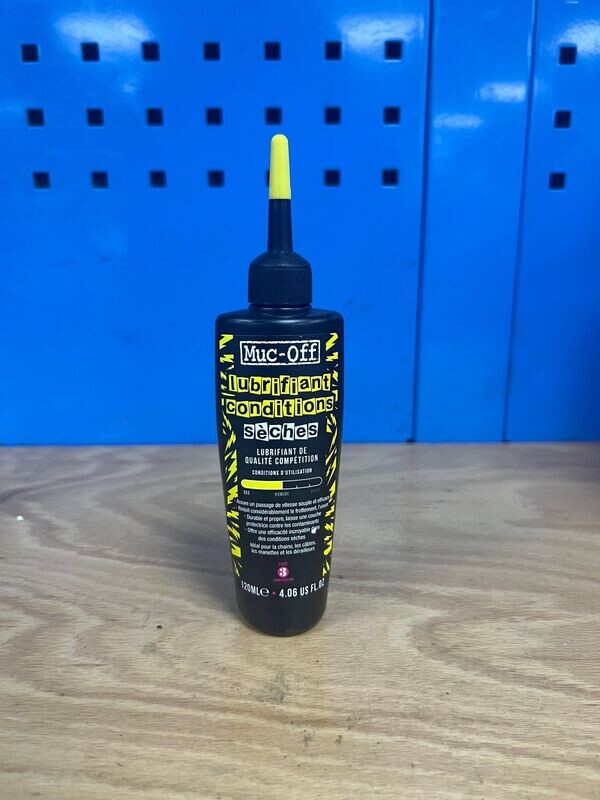 LUBRIFIANT POUR CHAINES MUC-OFF - DRY LUBE 120ML