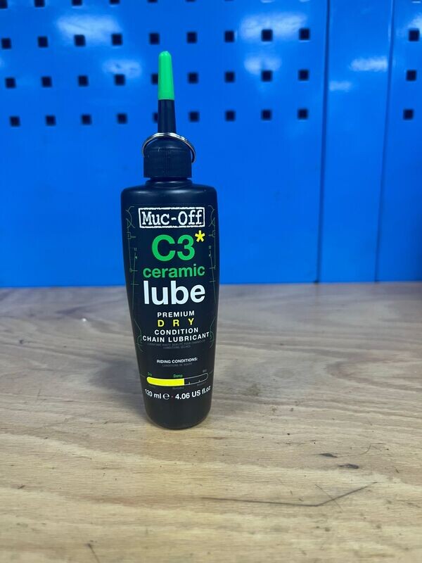 LUBRIFIANT POUR CHAINE MUC-OFF - C3 CERAMIC DRY LUBE 120ML