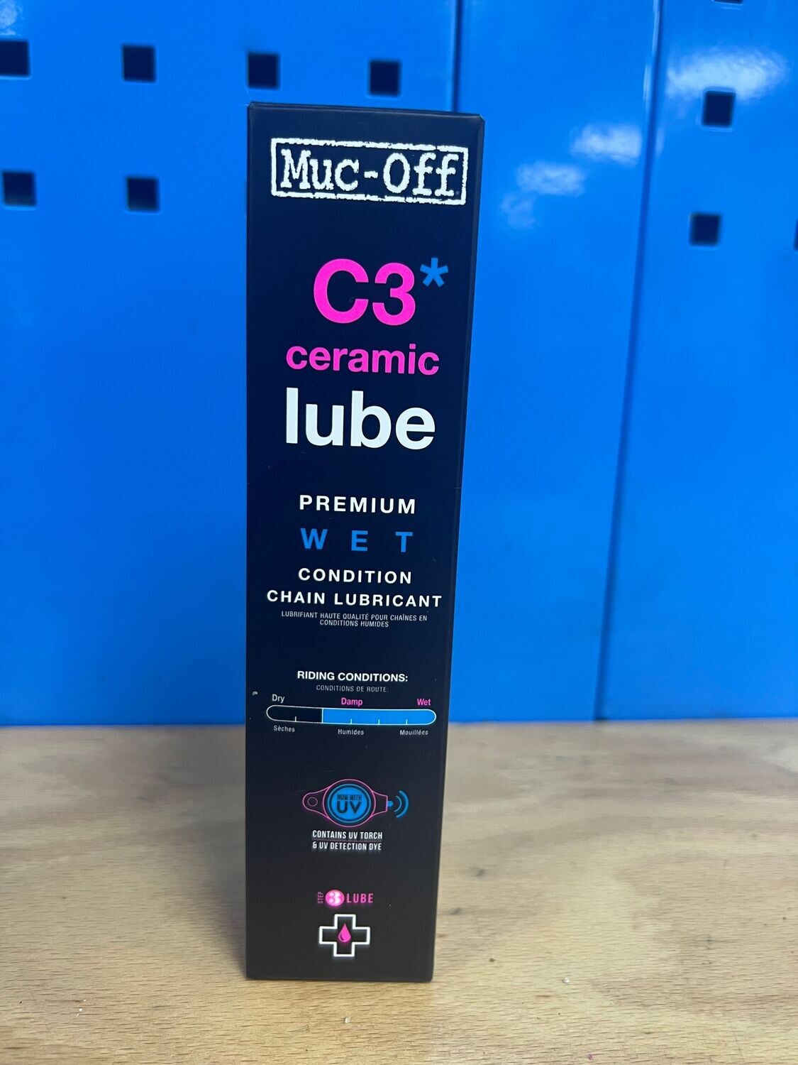 LUBRIFIANT POUR CHAINES MUC-OFF - C3 CERAMIC WET LUBE 120Ml