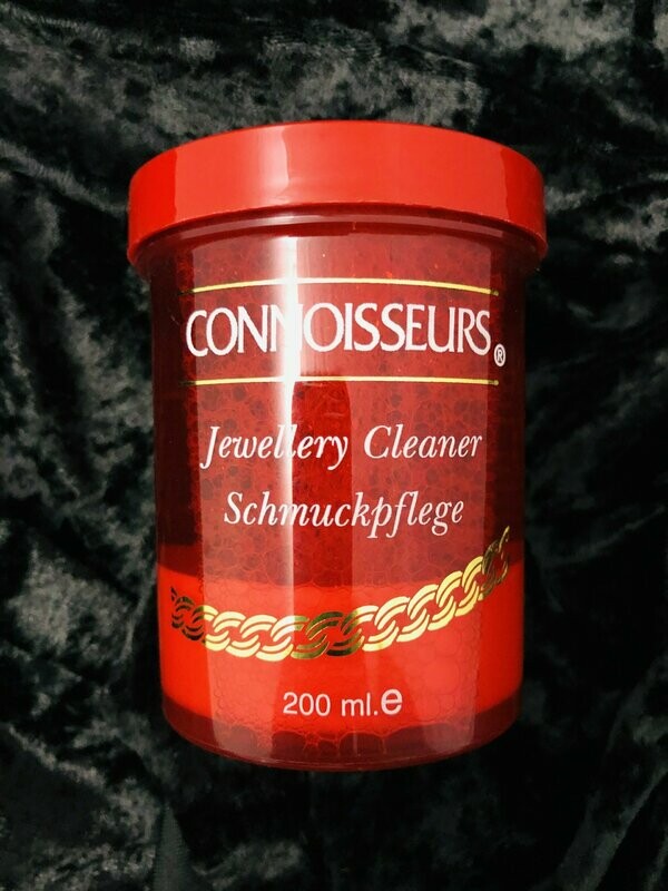 Reinigungsbad für Schmuck, komplett mit Tauchkörbchen und Reingungsbürste. 200ml, (Literpreis 49,50€)