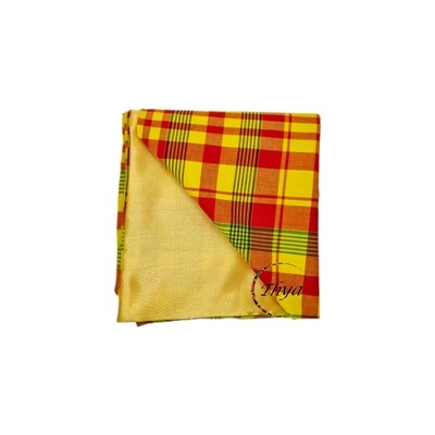 Foulard doublé Madras / Satin Thya