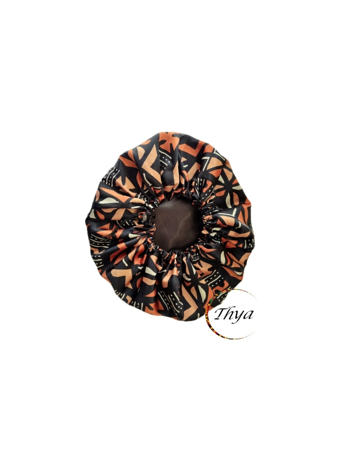 Bonnet Wrap Satin Thya, COLORIS: Marron Noir
