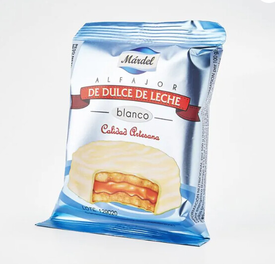 Alfajor Mardel  Chocolate blanco 50gr