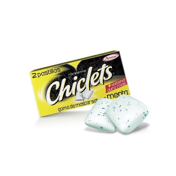 Chiclet Adams Menta Pequeño 4x 1€