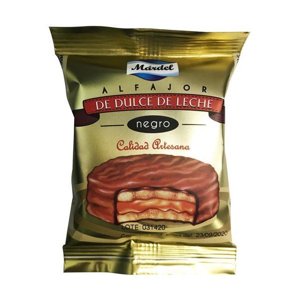 Alfajor Mardel  Chocolate negro 50gr