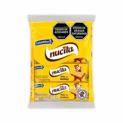 Galleta wafer Nucita 160gr - 8 paquetes Galleta wafer Nucita 160gr - 8 paquetes