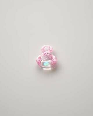 Pink Oversized Opal Worked Mini Infinity Pendant by NateyLove