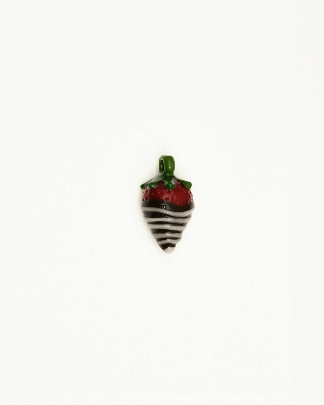 (16C) Chocolate Strawberry Pendant by Gnarla Carla