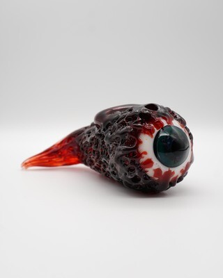 (M3) Dark Red (Straight Tail) Eyeball Travel Rig by Merc