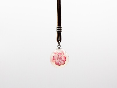 (CS4) Small White Cherry Blossom Pendant by ColorWorks