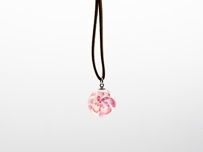 (CS3) Small White Cherry Blossom Pendant by ColorWorks