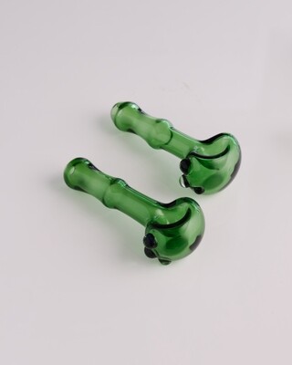Green Spoon Pipe by Willy That Glass Guy