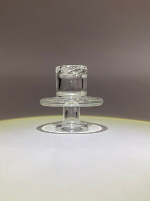 25mm Clear Flat Rim Spinner Carb Cap by Bradley Miller