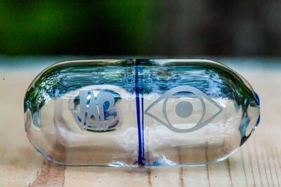 Clear Pill Hand Pipe by JAG