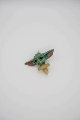Baby Yoda Spinner Carb Cap Pendant by Fish