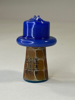 Blue Spinner Cap by Robertson Glass