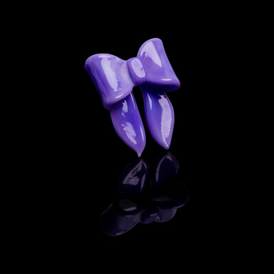 Purple Bow Pendant (E) by Sakibomb (2022 Drop)