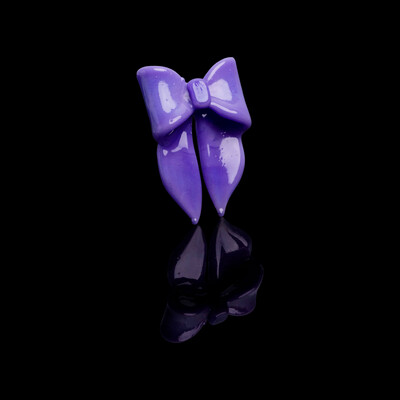 Purple Bow Pendant (F) by Sakibomb (2022 Drop)