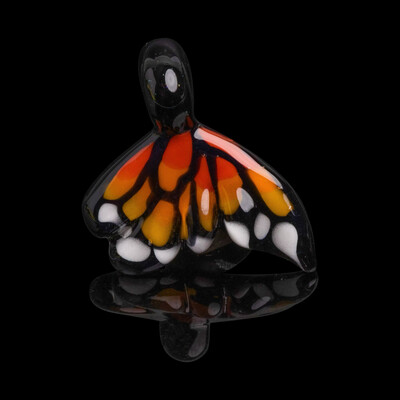Monarch Wing Pendant (B) by Windstar Glass (GV 2022)