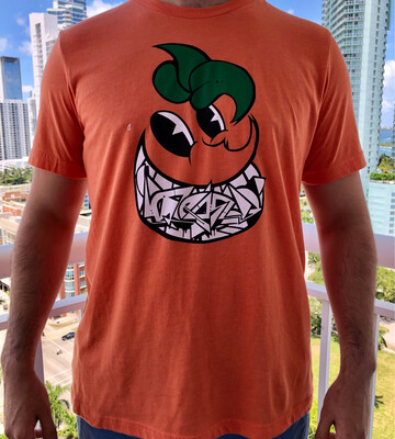 Collaboration Orange Shirt (Medium) Atomik x GROE x  Rebel Ink Printing (Got The Juice 2022)