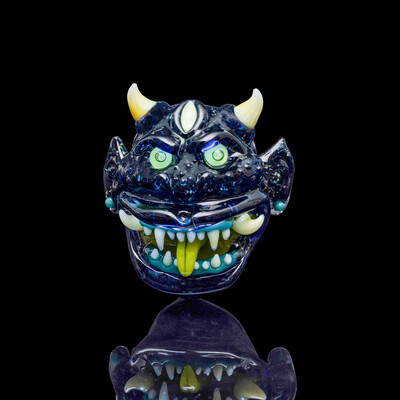 Crushed Opal Oni Pendant by Nathan Belmont (Belmont’s Beasts)