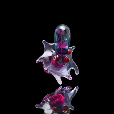 Solo Octopus Pendant (A) by Burtoni Glass (2022 Release)