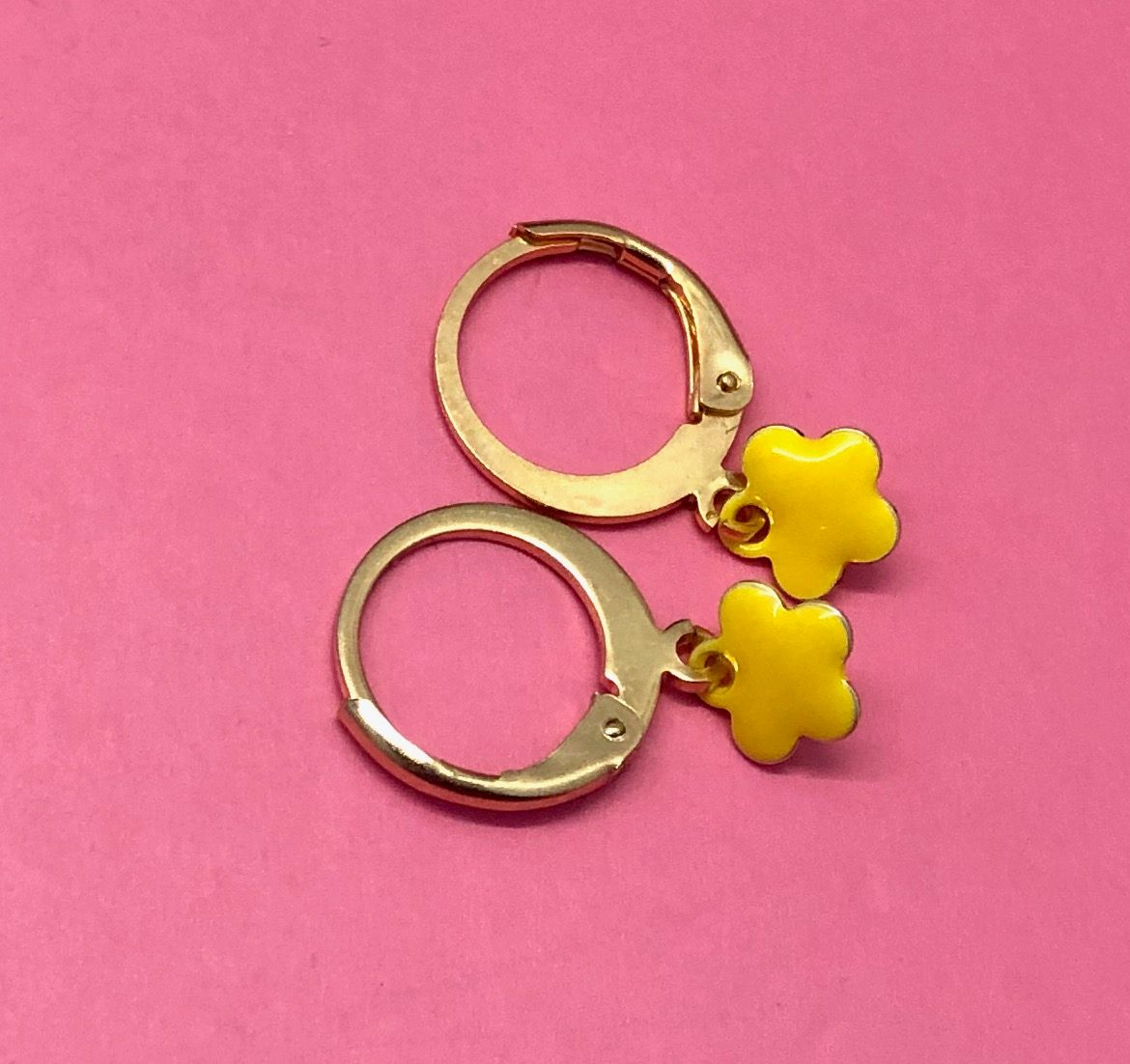 Oorring Flower Yellow