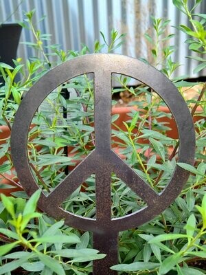 Peace Garden Stake, 2mm Mild Steel