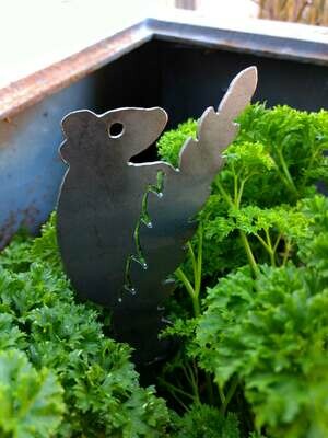 Mouse on wheat Garden Stake, 2mm Mild Steel