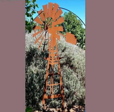 Windmill, Jumbo Garden Stake, 2mm Mild Steel