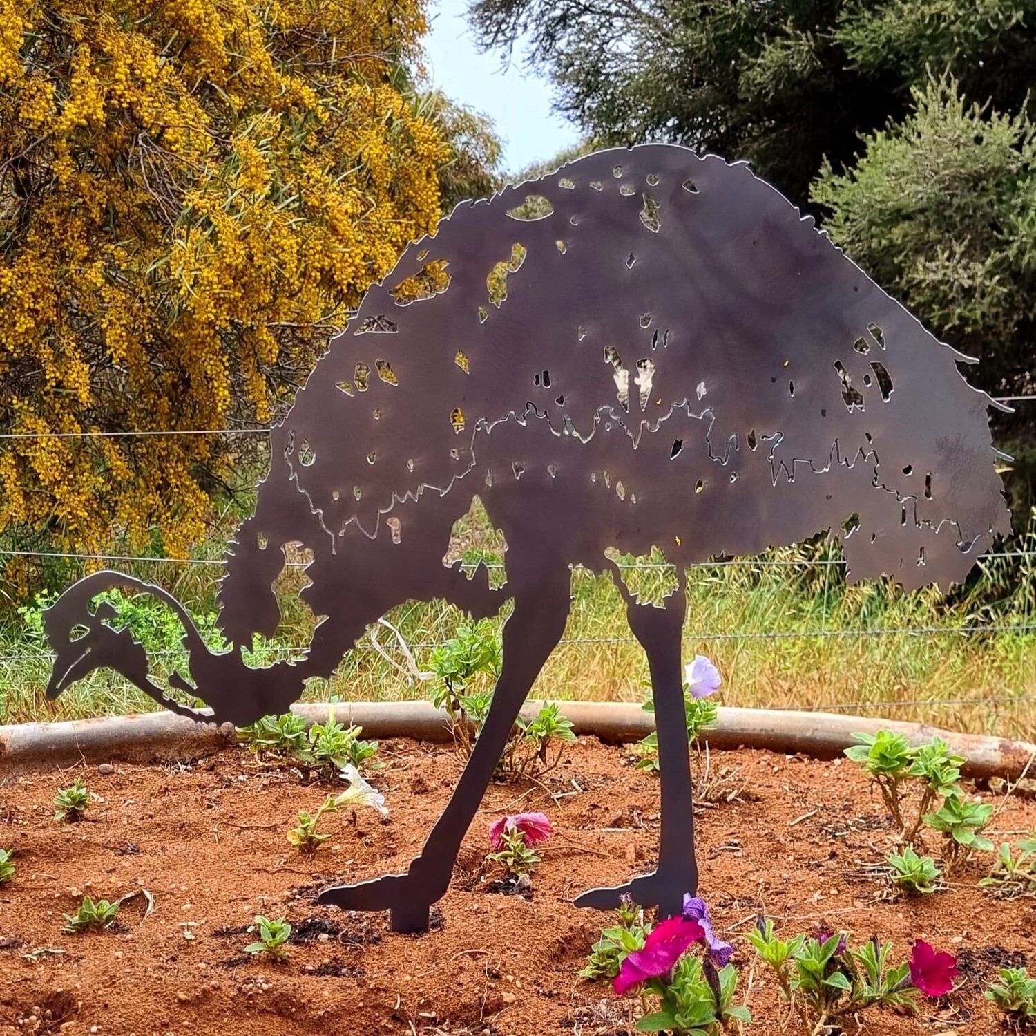 Emu Large Garden Stake, 2mm Mild Steel