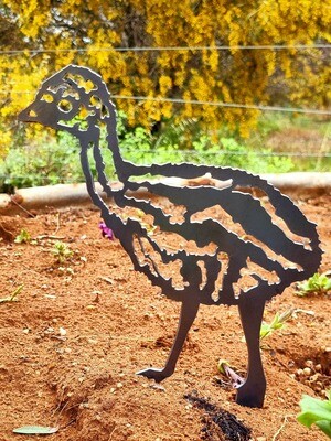 Emu Chicks Garden Stake