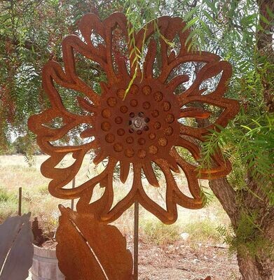 Sunflower, Large 3D Garden Stake