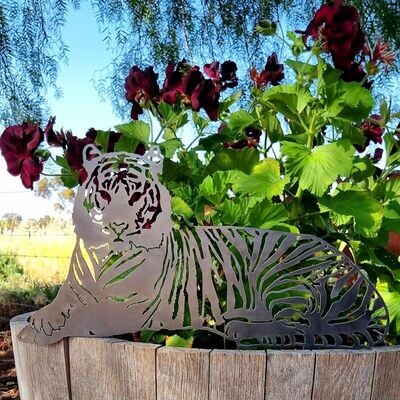 Tiger Garden Stake, 2mm Mild Steel