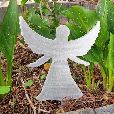 Angel Silhouette Miniature Garden Stake
