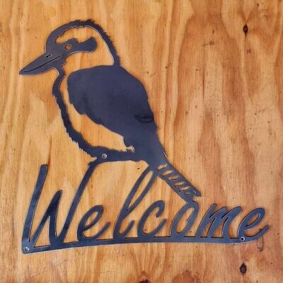 Welcome Kookaburra sign