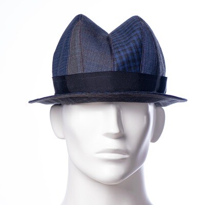 Logo Shaped Pieced Tailored Fedora