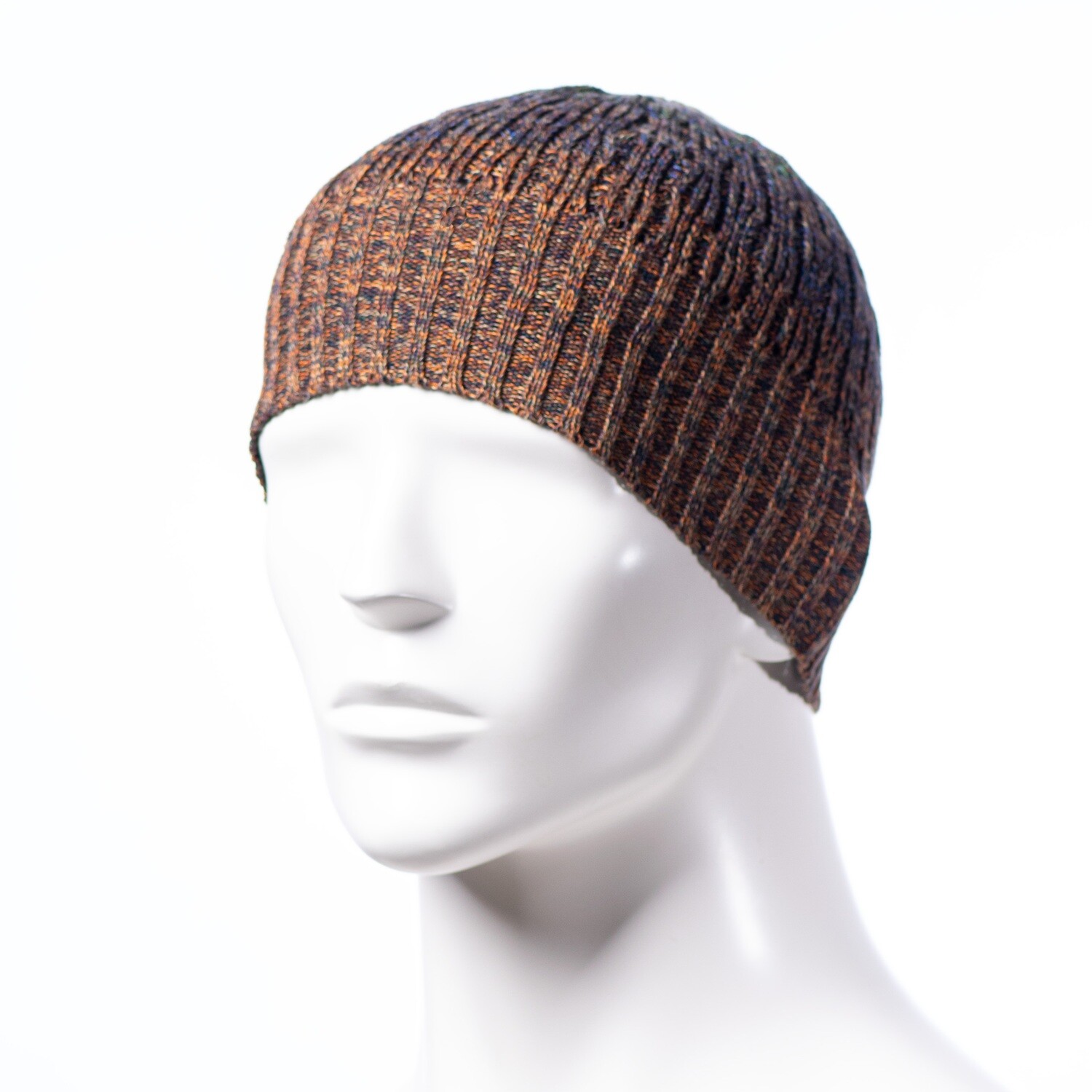 Earthen Melange Ribbed Skull with Textured Dome