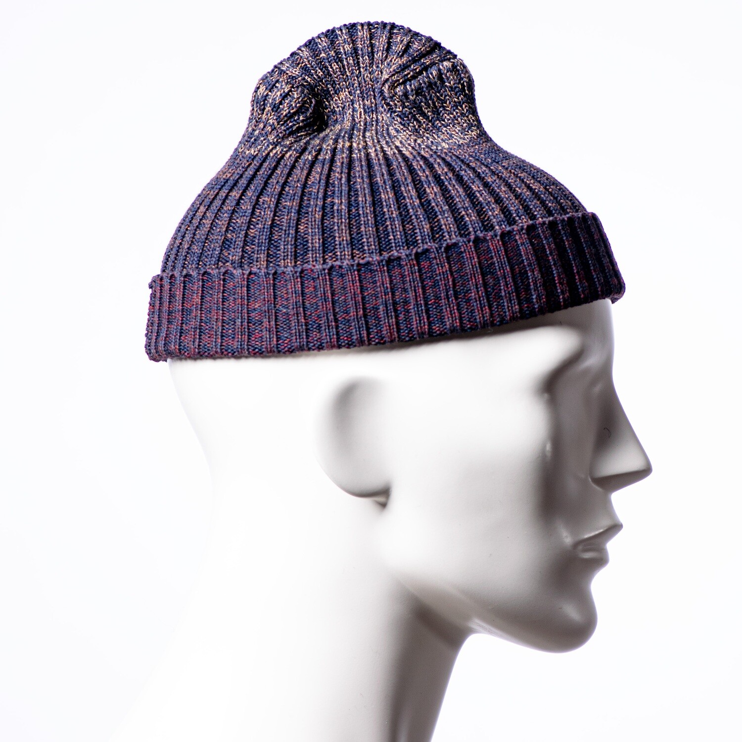Ribbed Skull in Melange Gradient Tones