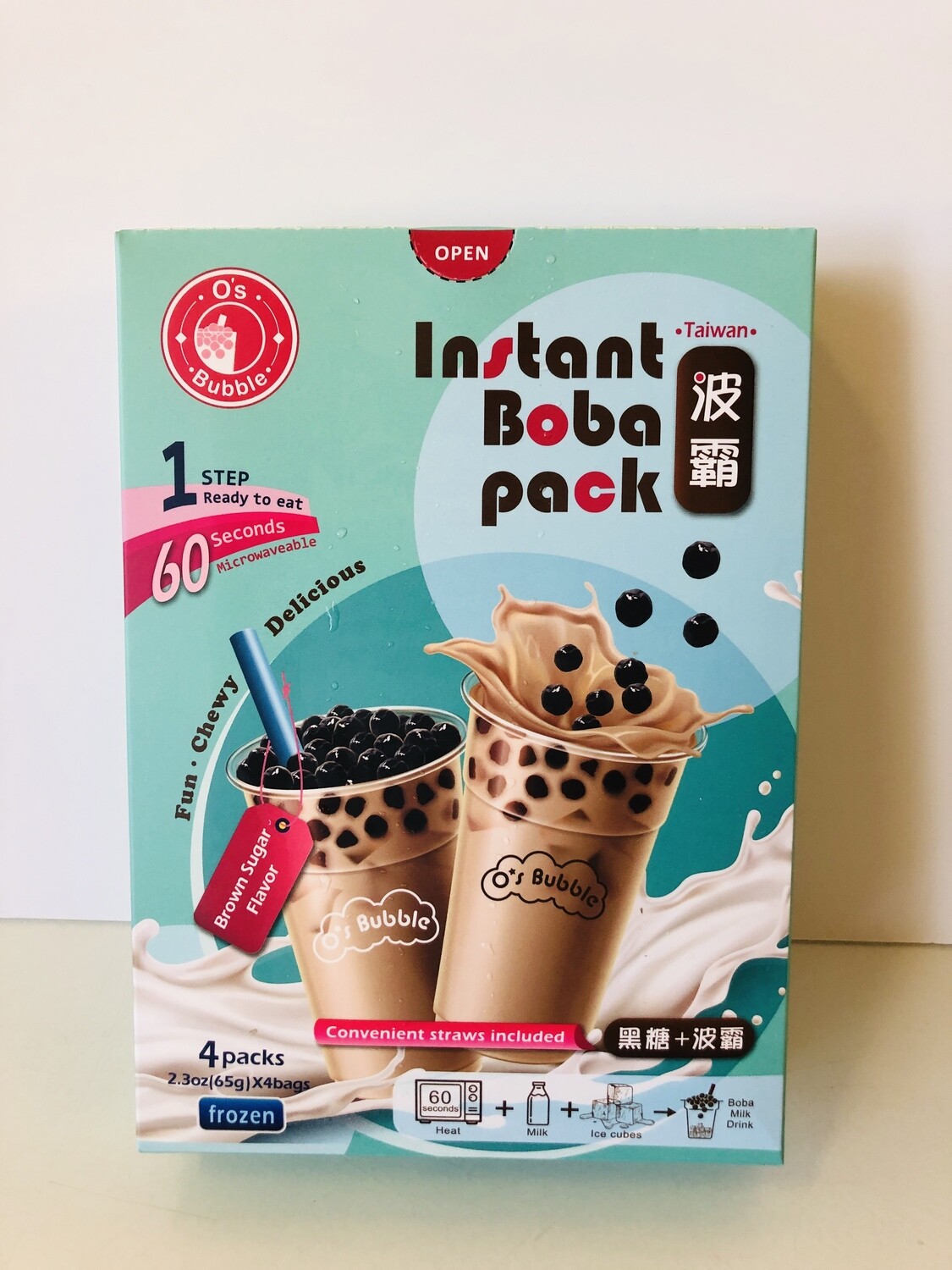 O&#39;s Instant Boba Brown Sugar Frozen 4pk