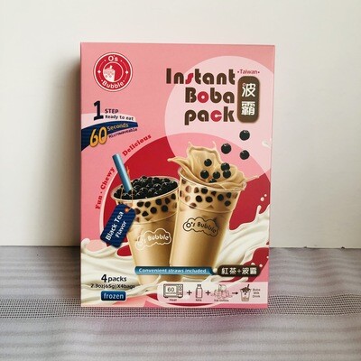 O&#39;s Instant Boba Black Tea Frozen 4pk