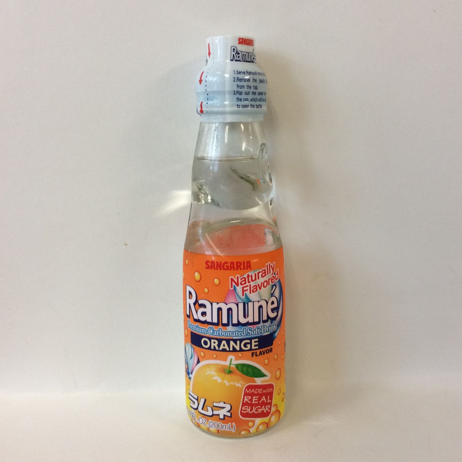 Sangaria Ramune Marble Soft Drink Orange