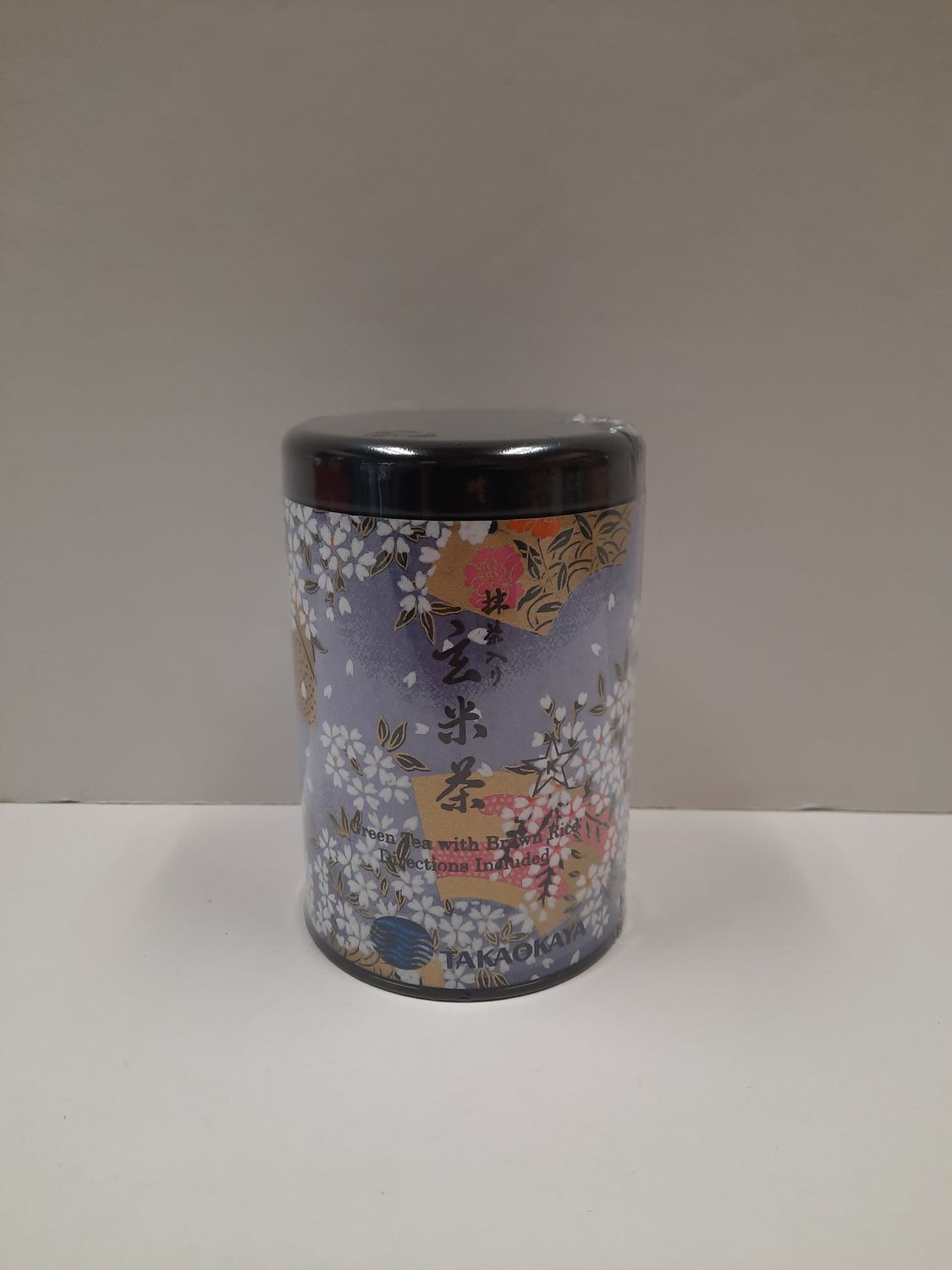 Takaokaya Green Tea with Brown Rice Genmai Cha 100g Can