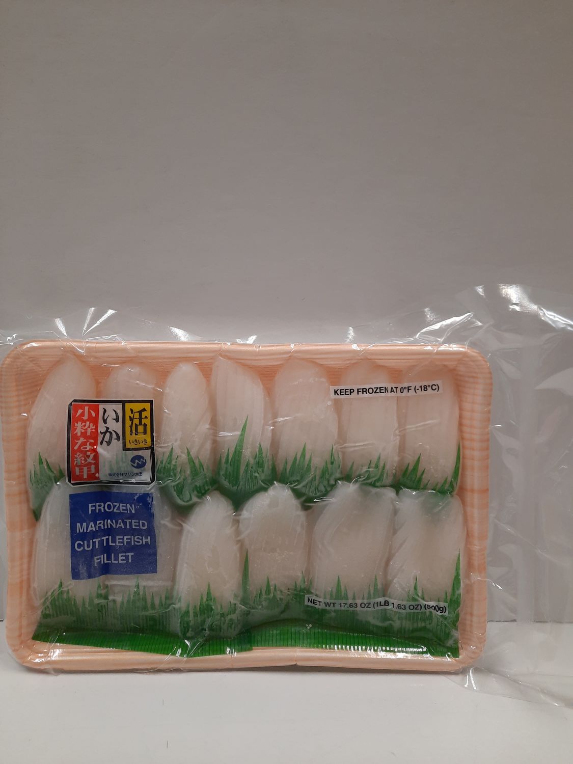 Sushi Grade Mongo Ika Cuttlefish Frozen Sliced M size