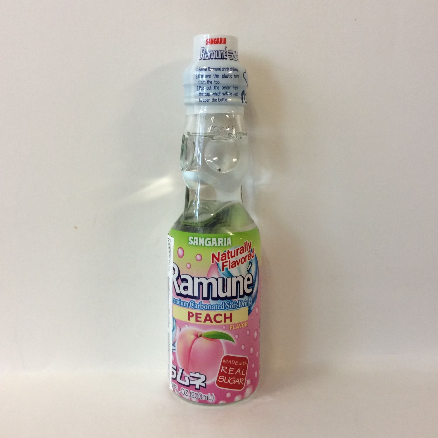 Sangaria Ramune Marble Soft Drink Peach